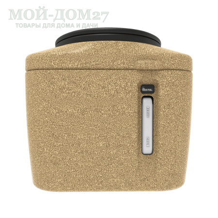 Торфяной туалет Rostok Eco 25 Песочный гранит | Мой-Дом27 | Стационарный торфяной биотуалет цвета песочного графита емкостью верхнего бака 20 л. и&nbsp;нижнего бака 45 л.<br>
 Отличительная черта туалета в разделении фракций в разные ёмкости. Это упрощает обслуживание туалета и избавляет от неприятного запаха в помещении.<br>
Высота сиденья: 45 см